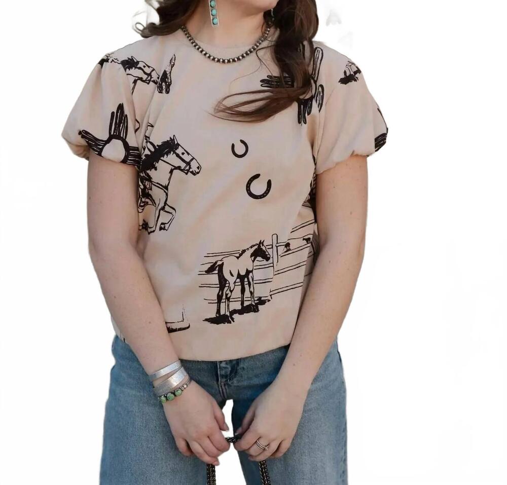 NEW 2FLYCO rustic reverie top in cream
